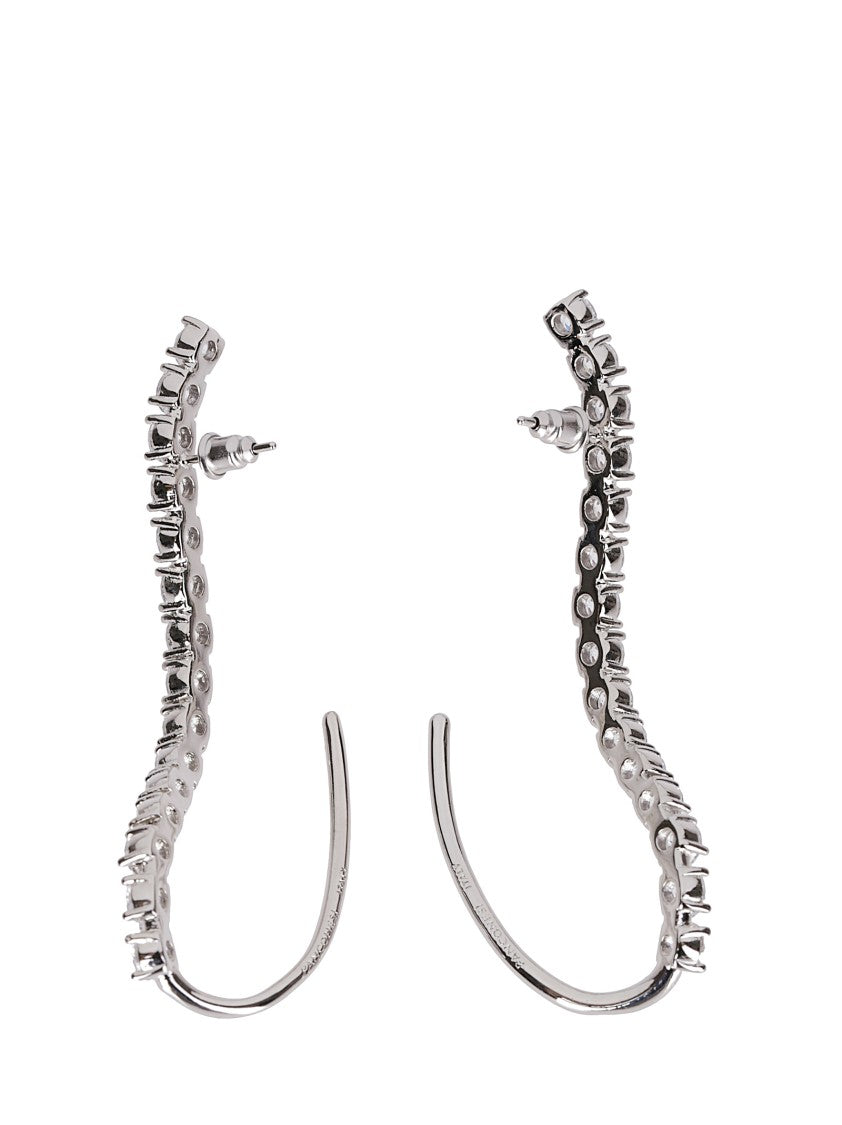 Panconesi Large Rhinestone-Embellished Ear Cuff Earrings