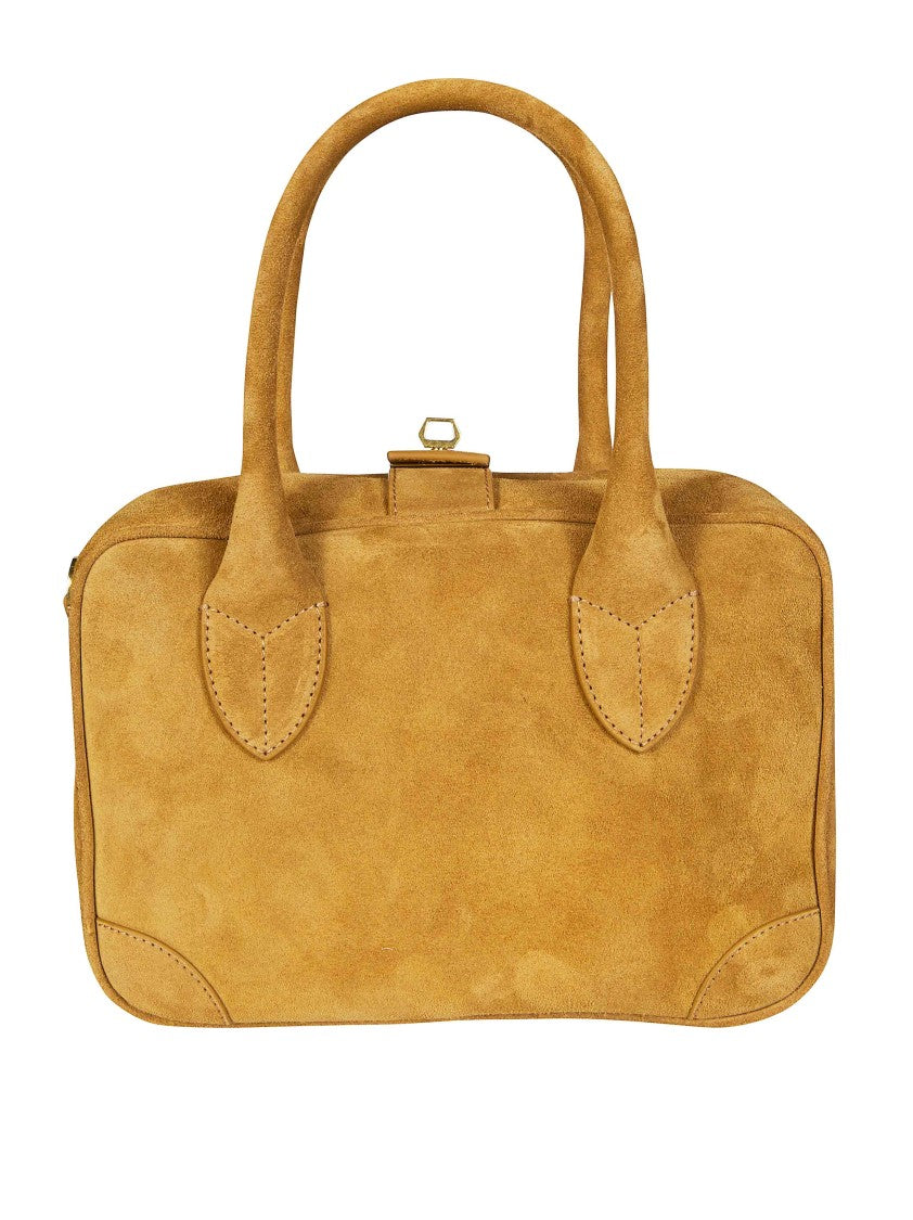 Golden Goose Vita Bag Suede Double Handles Handbag