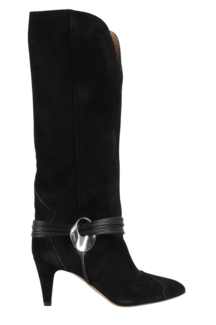 Isabel Marant Lestany Gz Mid-Calf Suede Boot