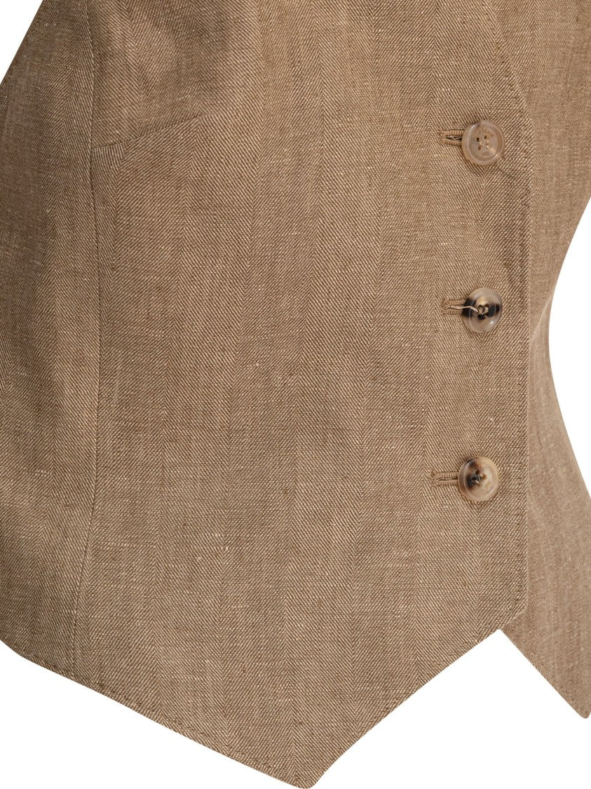 Max Mara Linen Botavia Vest