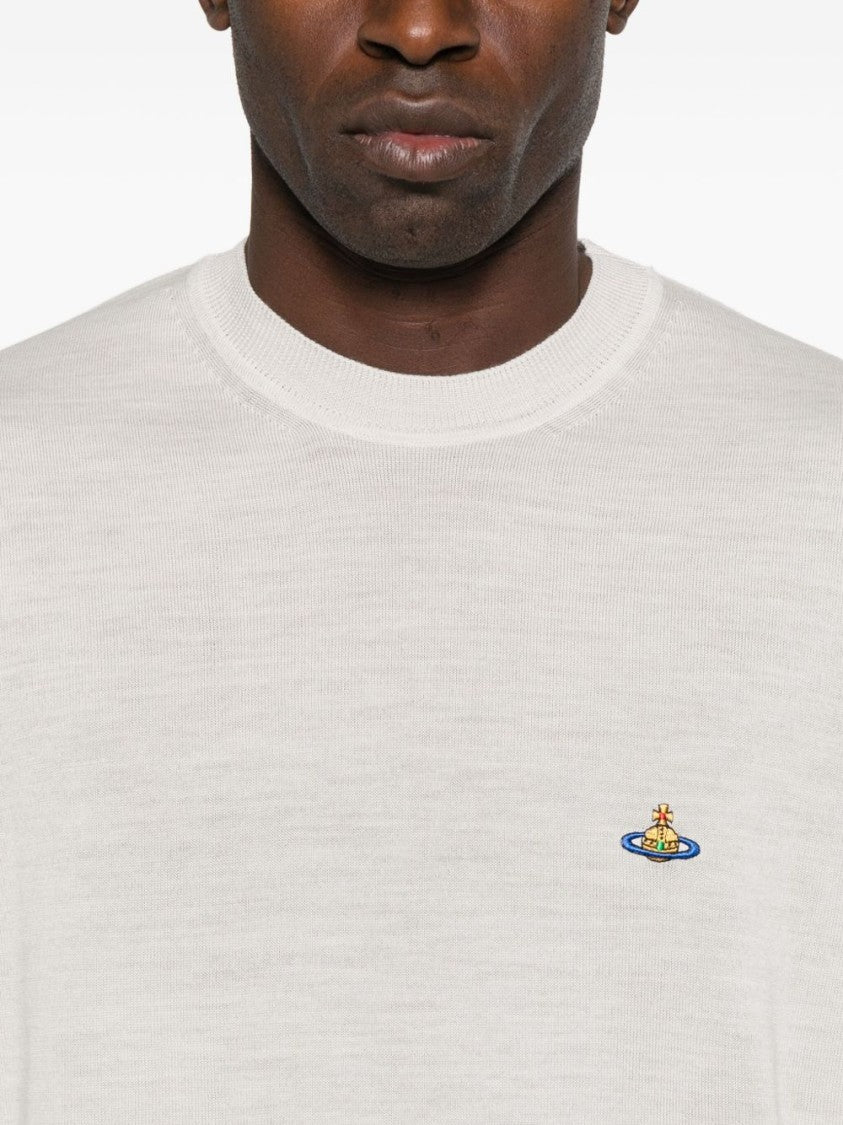 Vivienne Westwood Minimalist Knit Sweater With Crew Neckline