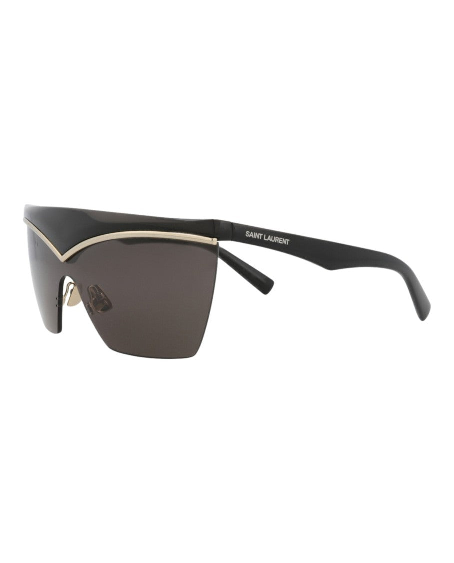 Saint Laurent Shield-Frame Injection Sunglasses