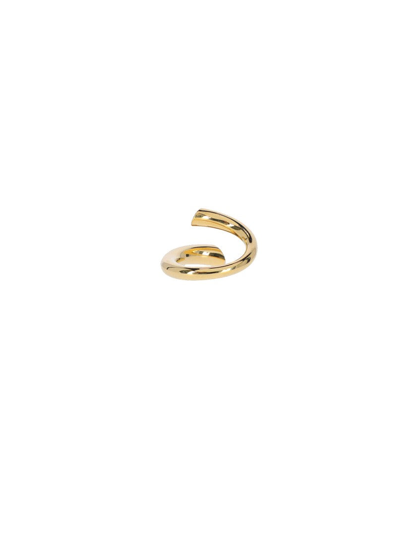 Charlotte Chesnais Gold Biseau Twisted Metal Ring