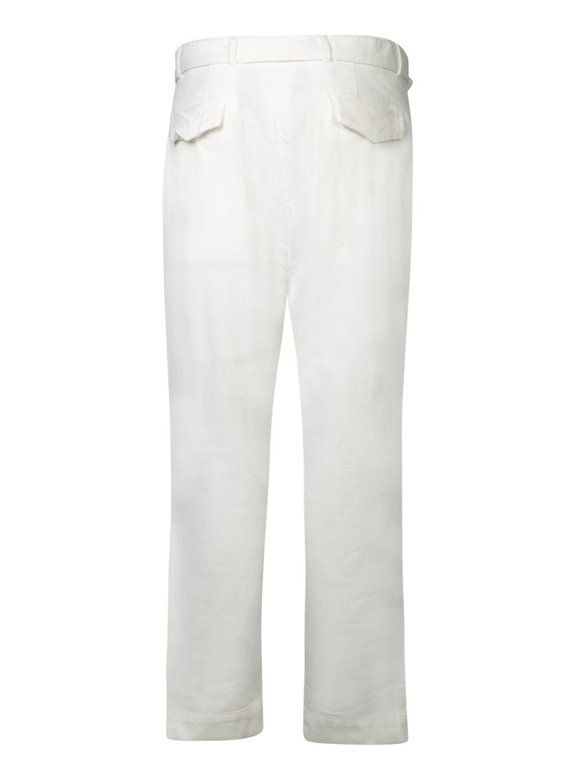 Officine Generale Beige Trousers With Tailored Fit