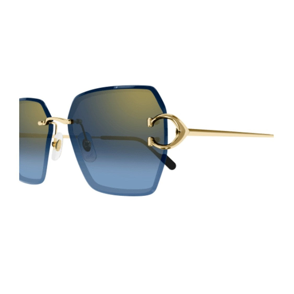 Cartier Gold Décor C Metal Sunglasses