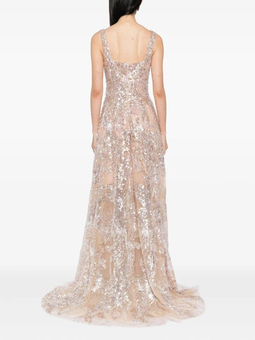 Saiid Kobeisy Embroidered Long Dress