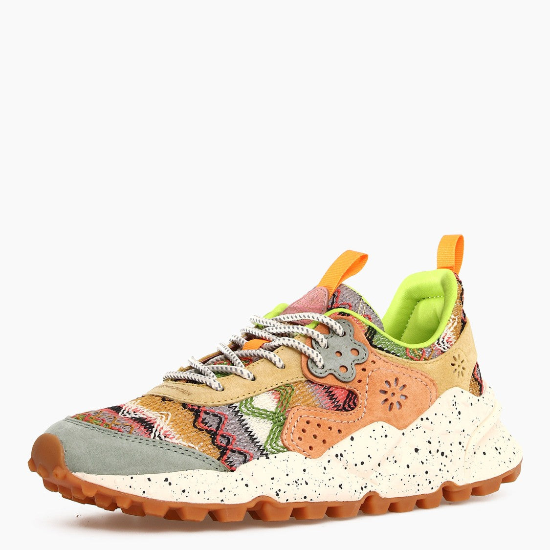 Flower Mountain Intricate Multicolored Knit Sneakers