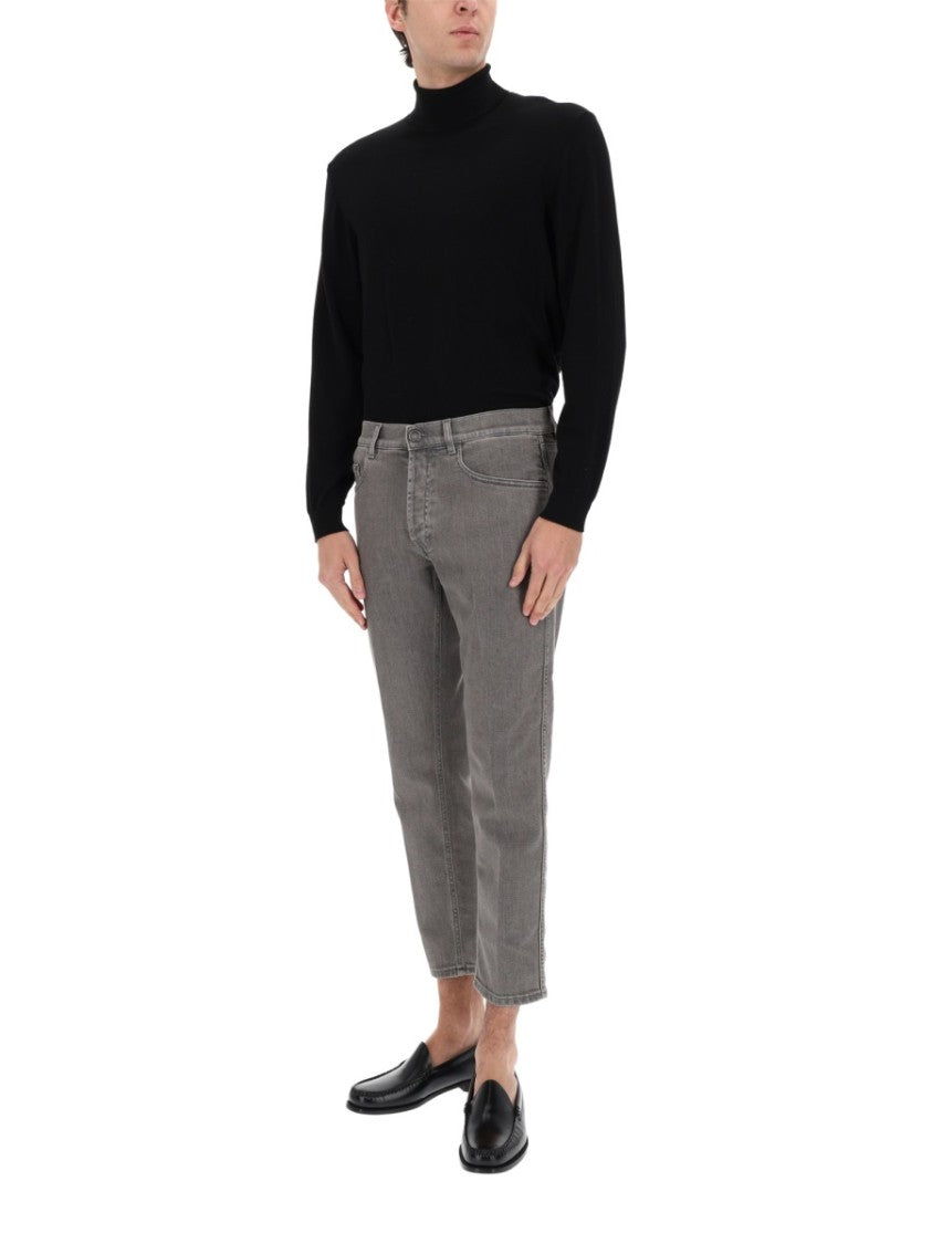 Lardini Lardini Slim Fit Washed Denim Jeans