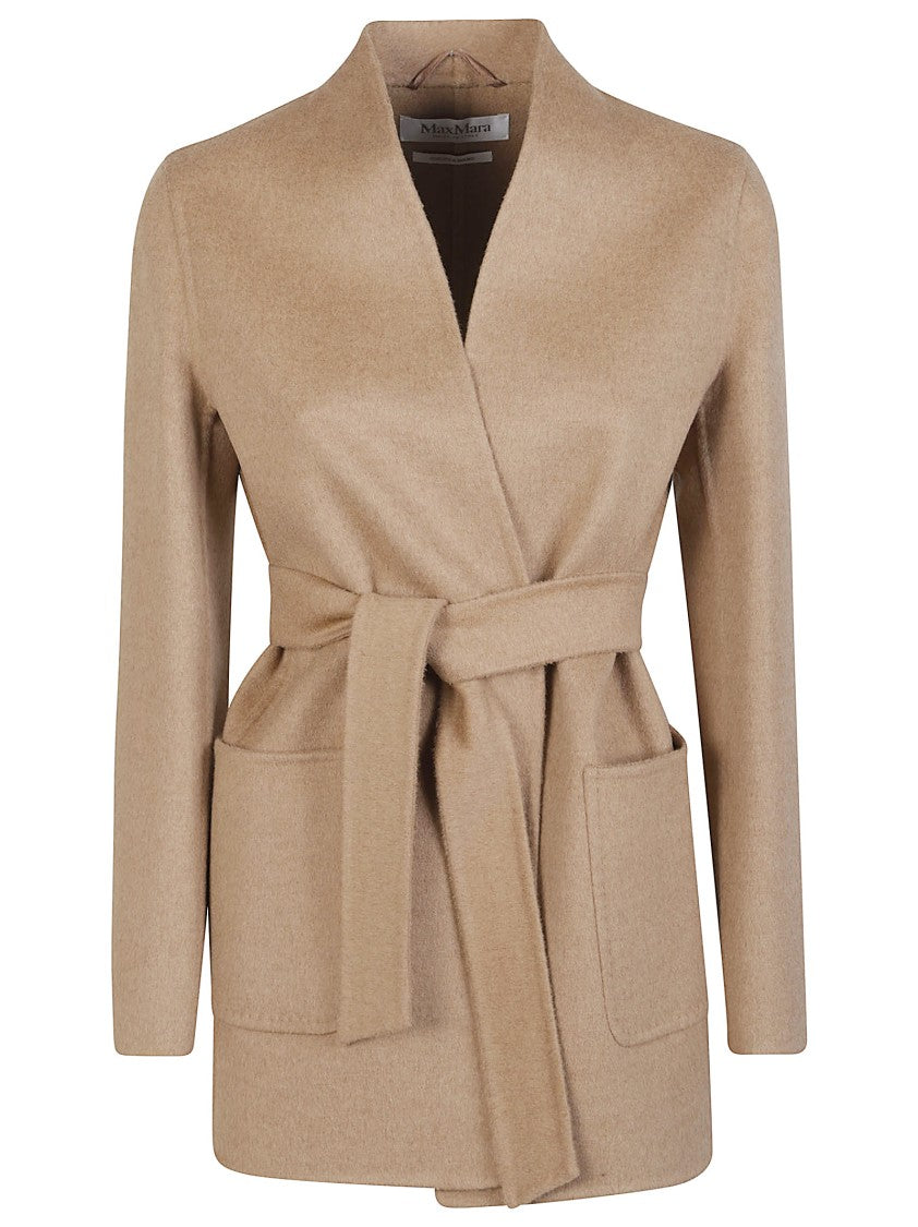 Max Mara Harold Camel Hair Belted Jacket