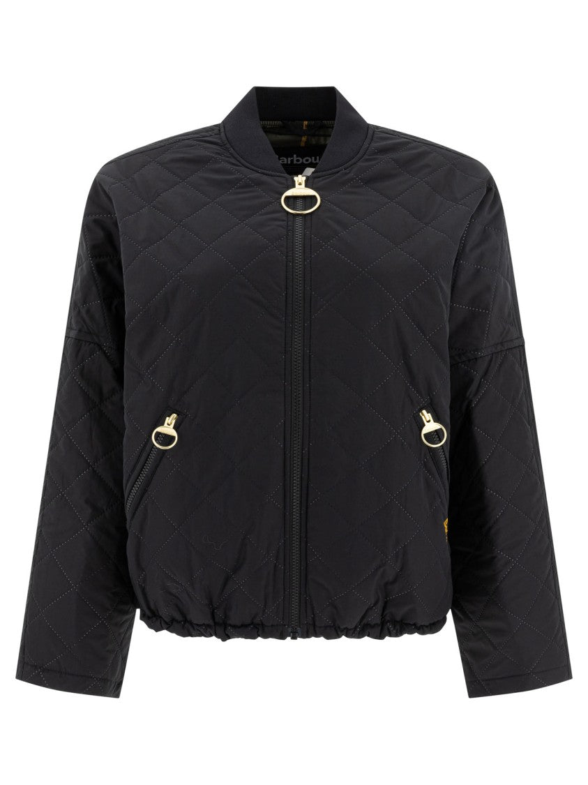 Barbour "Emlyn" Quilted Bomber Jacket