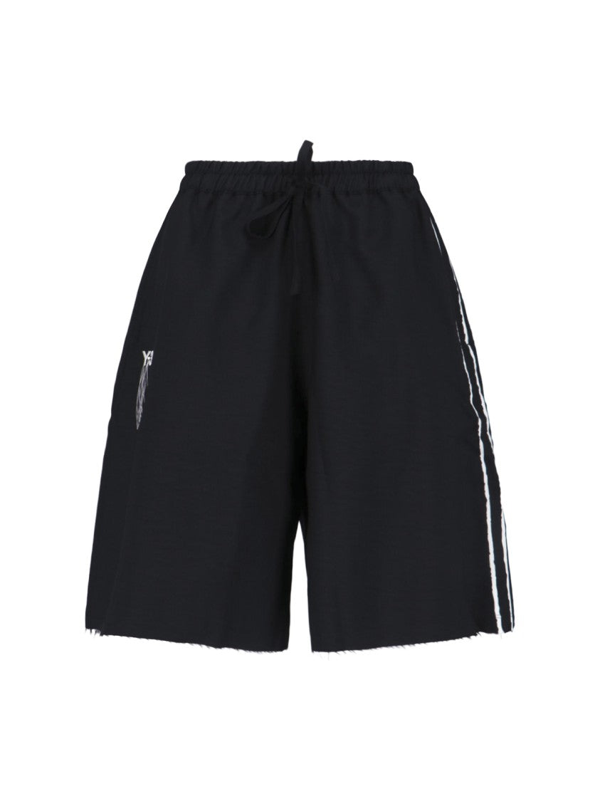 Y-3 Sports Shorts In Black Recycled Fabric, Elasticated Mid-Rise