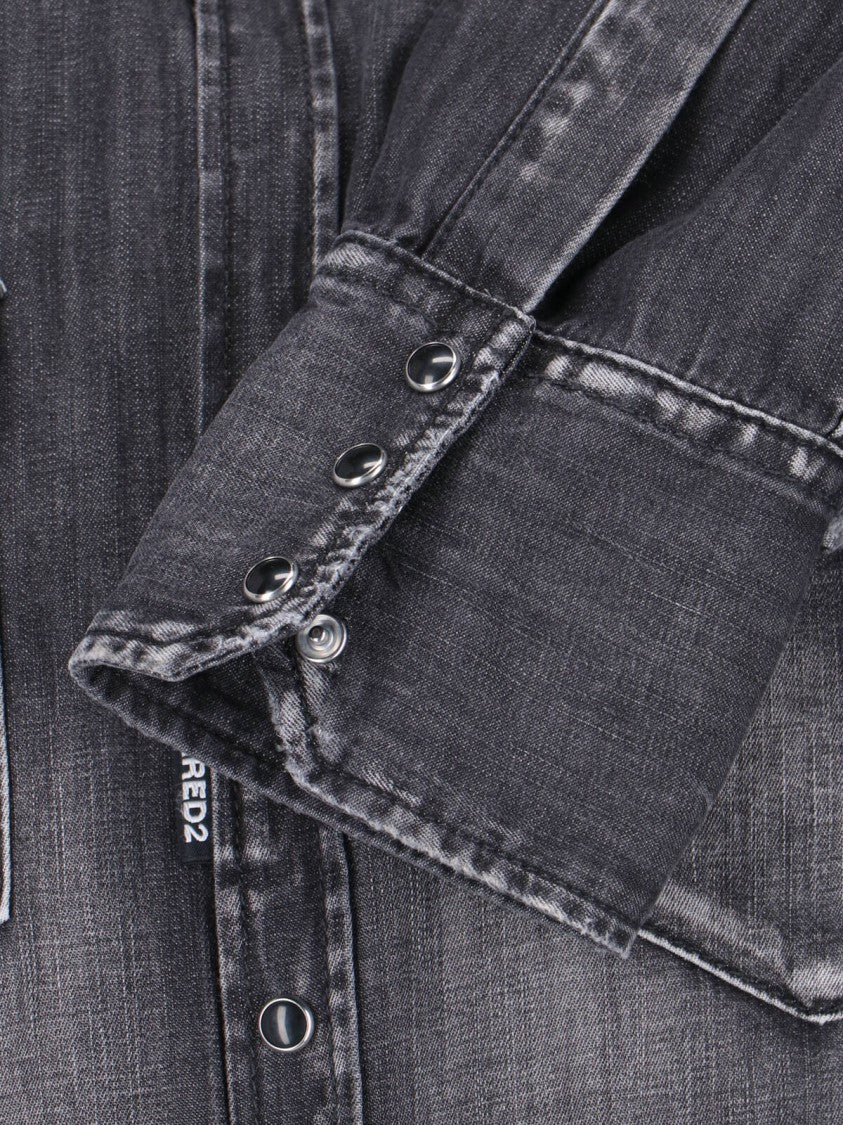 Dsquared2 Western' Denim Shirt – Black