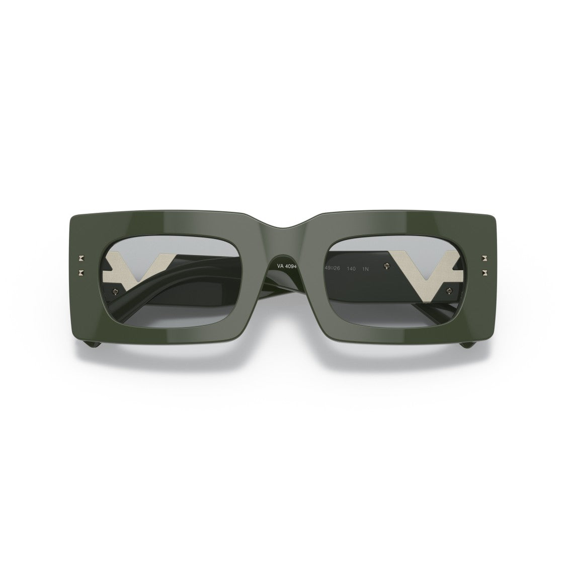 Valentino 4094 Sole Rectangular Acetate Sunglasses