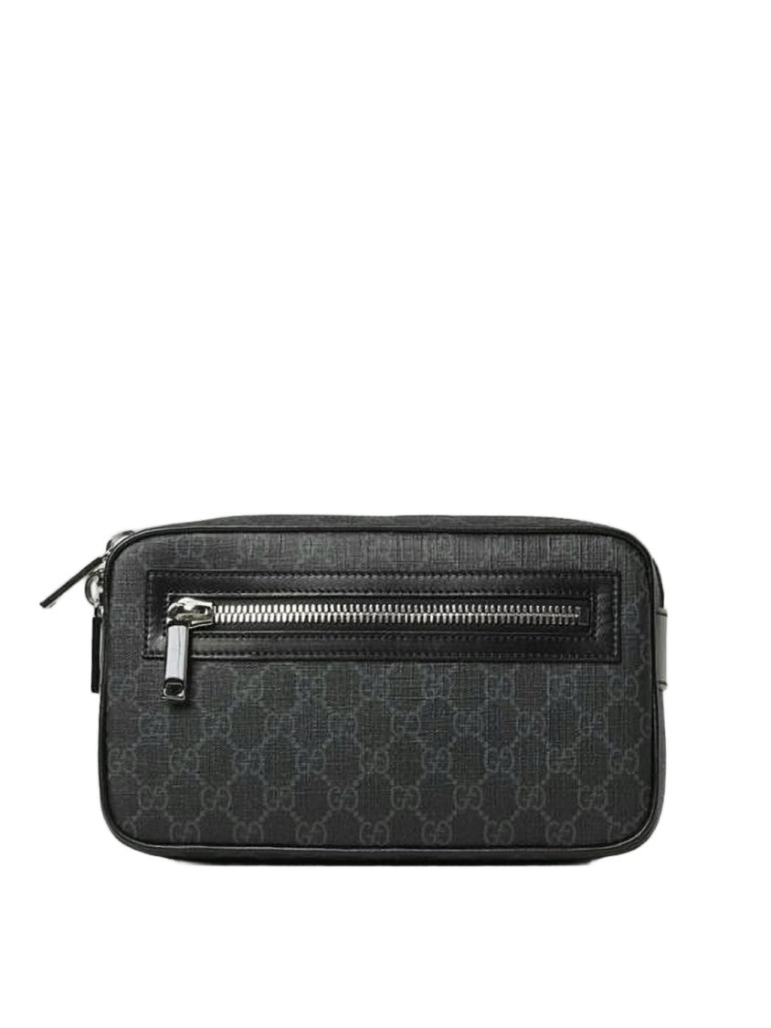 Gucci Canvas Crossbody Bag With Monogram Pattern