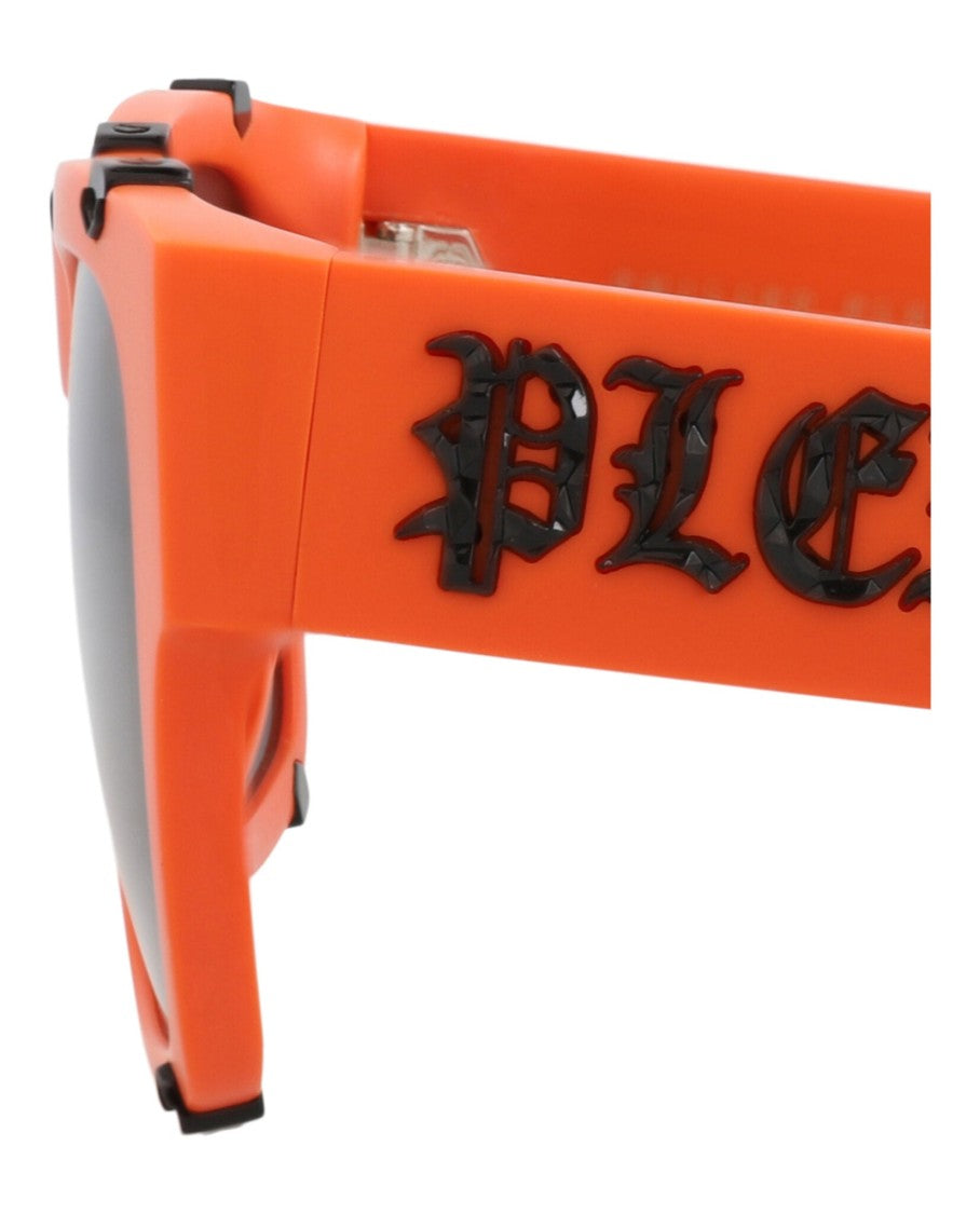 Philipp Plein Bold Square-Frame Acetate Sunglasses With Saddle Nose Bridge