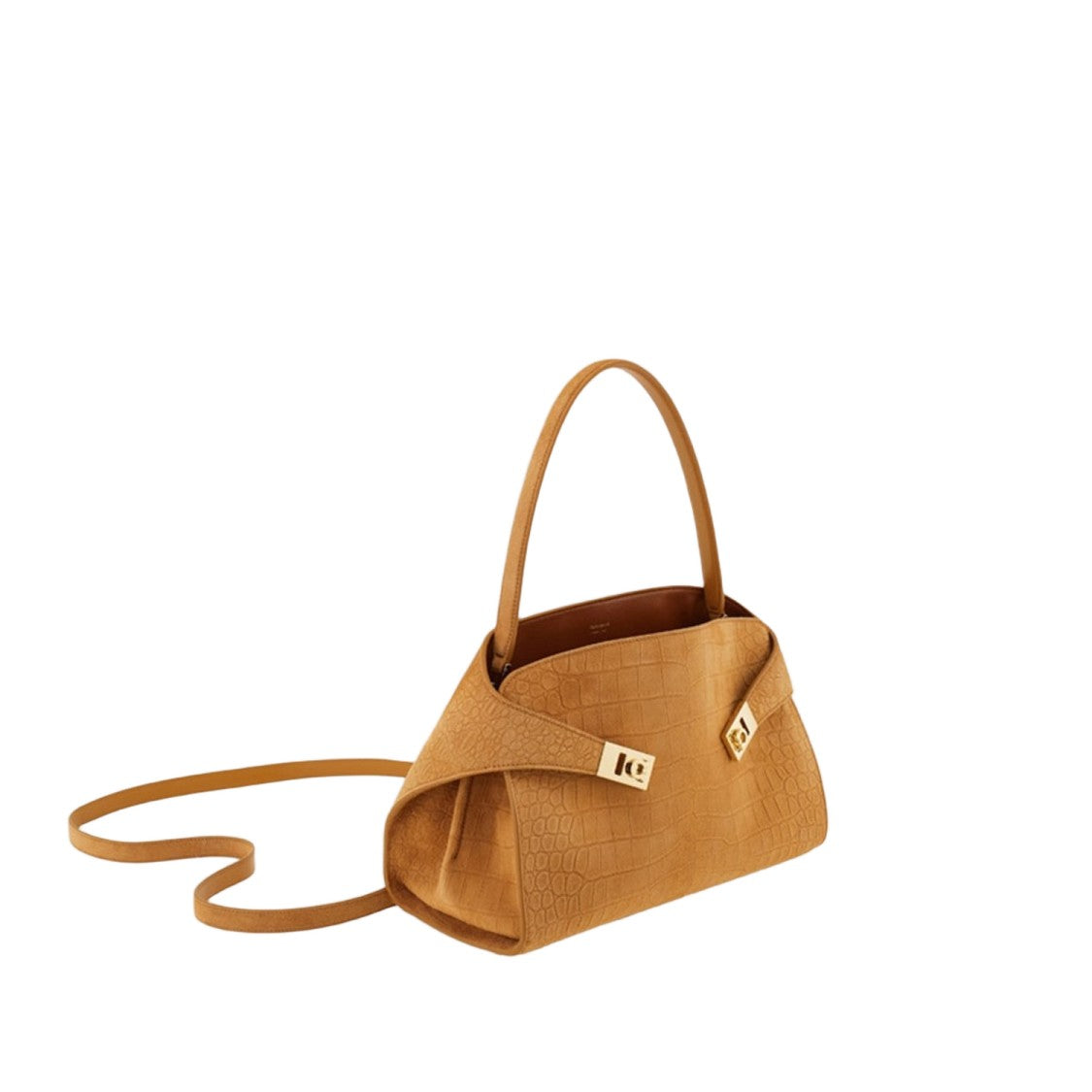Salvatore Ferragamo Hug Soft Suede Shoulder Bag