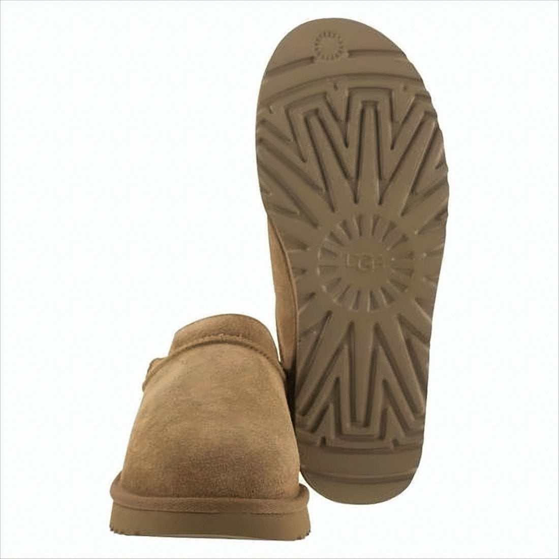 Ugg Soft Suede Mule With Lambskin Lining