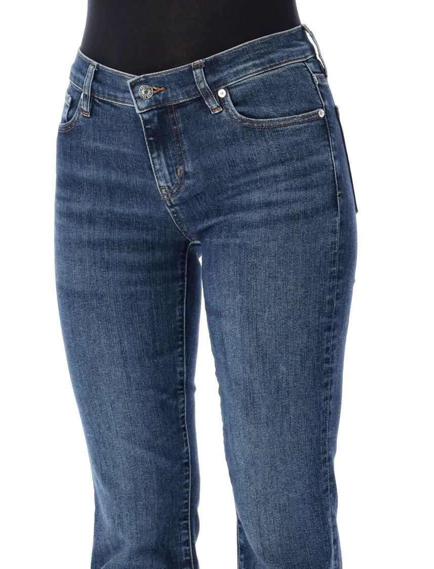 Frame Bootcut Jeans With Low Rise And Fitted Silhouette