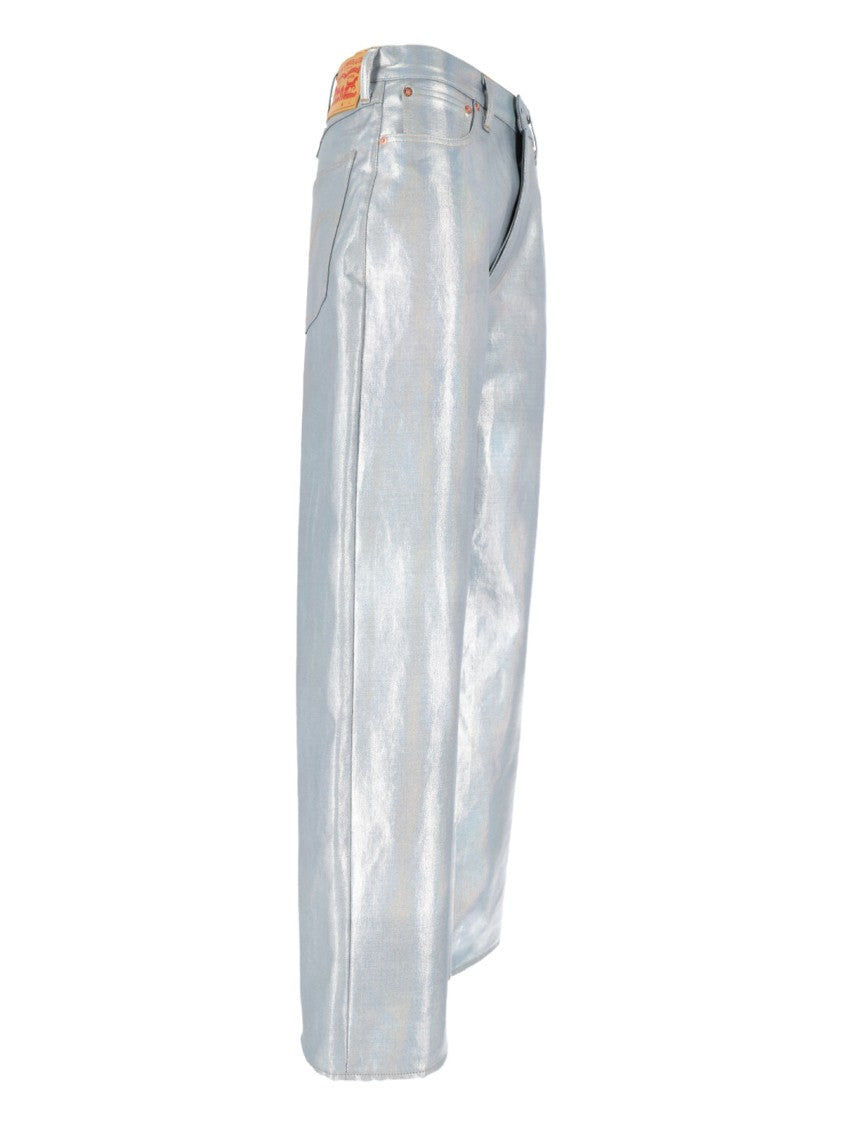 Junya Watanabe Metallic Jeans – Silver