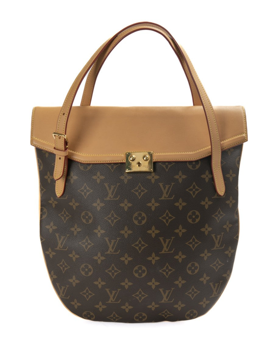Louis Vuitton Brown Monogram Flappy Mm Canvas Shoulder Bag