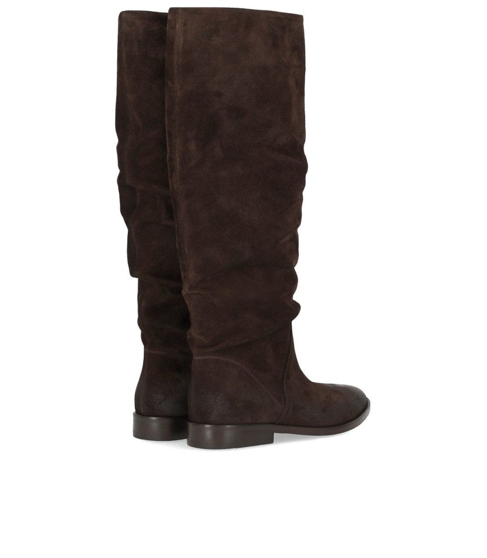 Strategia Dark Brown Suede Boot