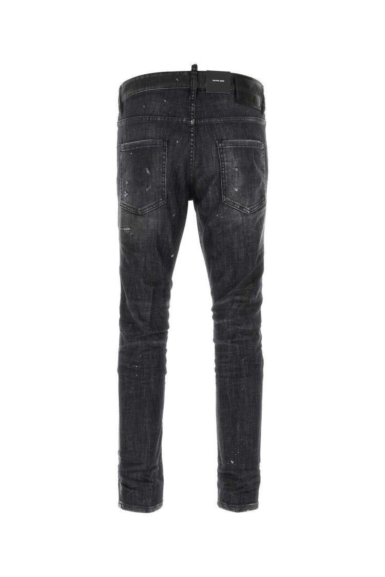 Dsquared2 Black Stretch Denim Skater Jeans