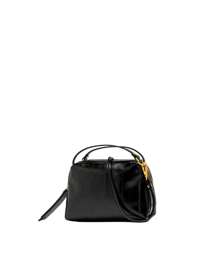 Gianni Chiarini Black Alifa Leather Crossbody Bag