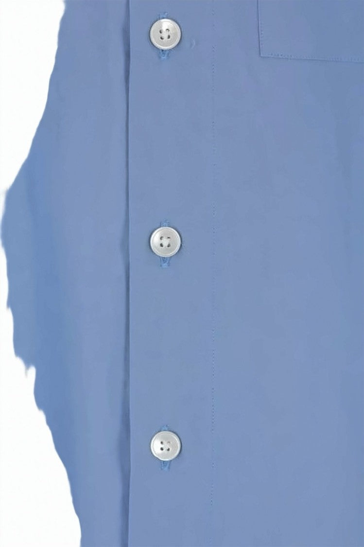Auralee Short-Sleeved Classic Collar Shirt With Button Closure