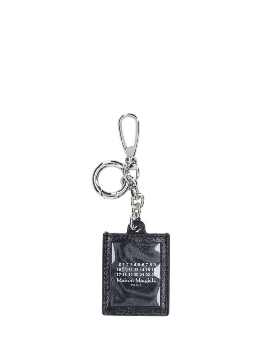Maison Margiela Black Number Logo Leather Accessory