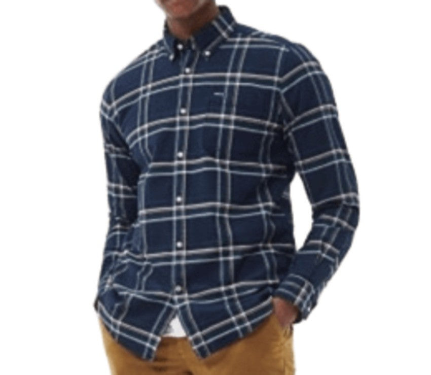Barbour Highland Check Shirt With Corduroy Trim