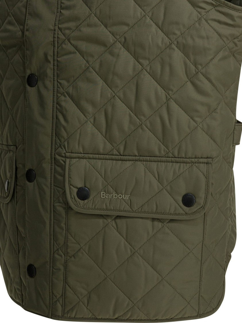 Barbour Lightweight Diamond-Quilted Sleeveless Jacket With Stand-Up Collar