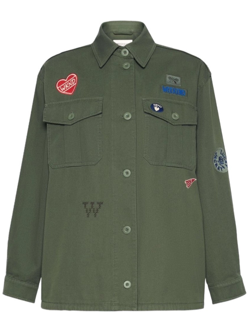 Weekend Loose-Fitting Button-Up Jacket With Classic Collar