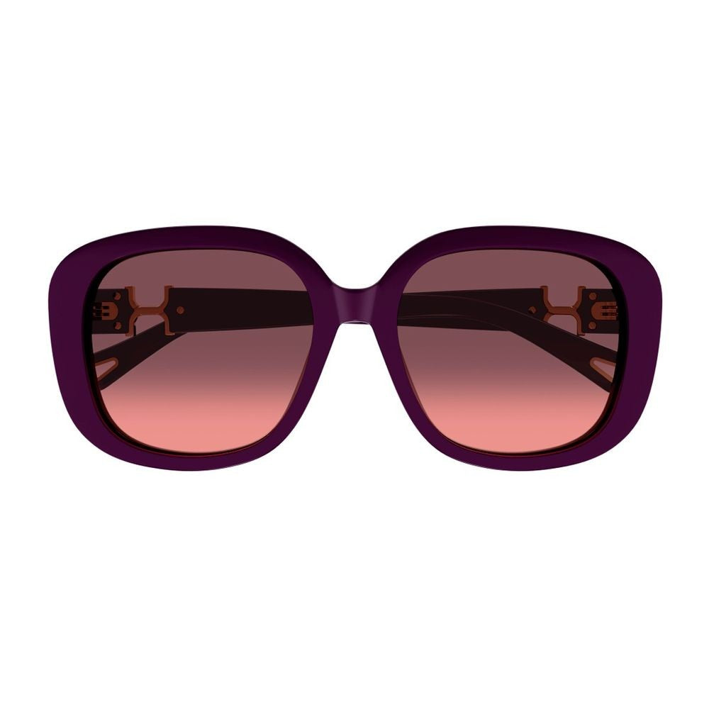 Chloé Ch0303sk Marcie-Linea Chloé Glossy Burgundy Rectangular Sunglasses