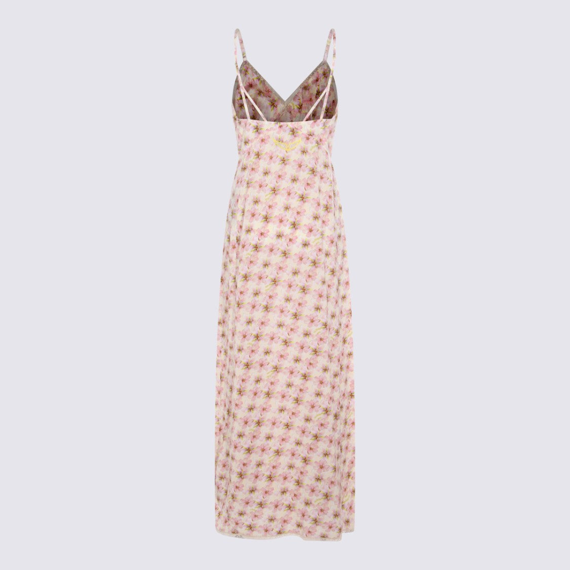 Zadig & Voltaire Pink Floral Viscose Midi Dress