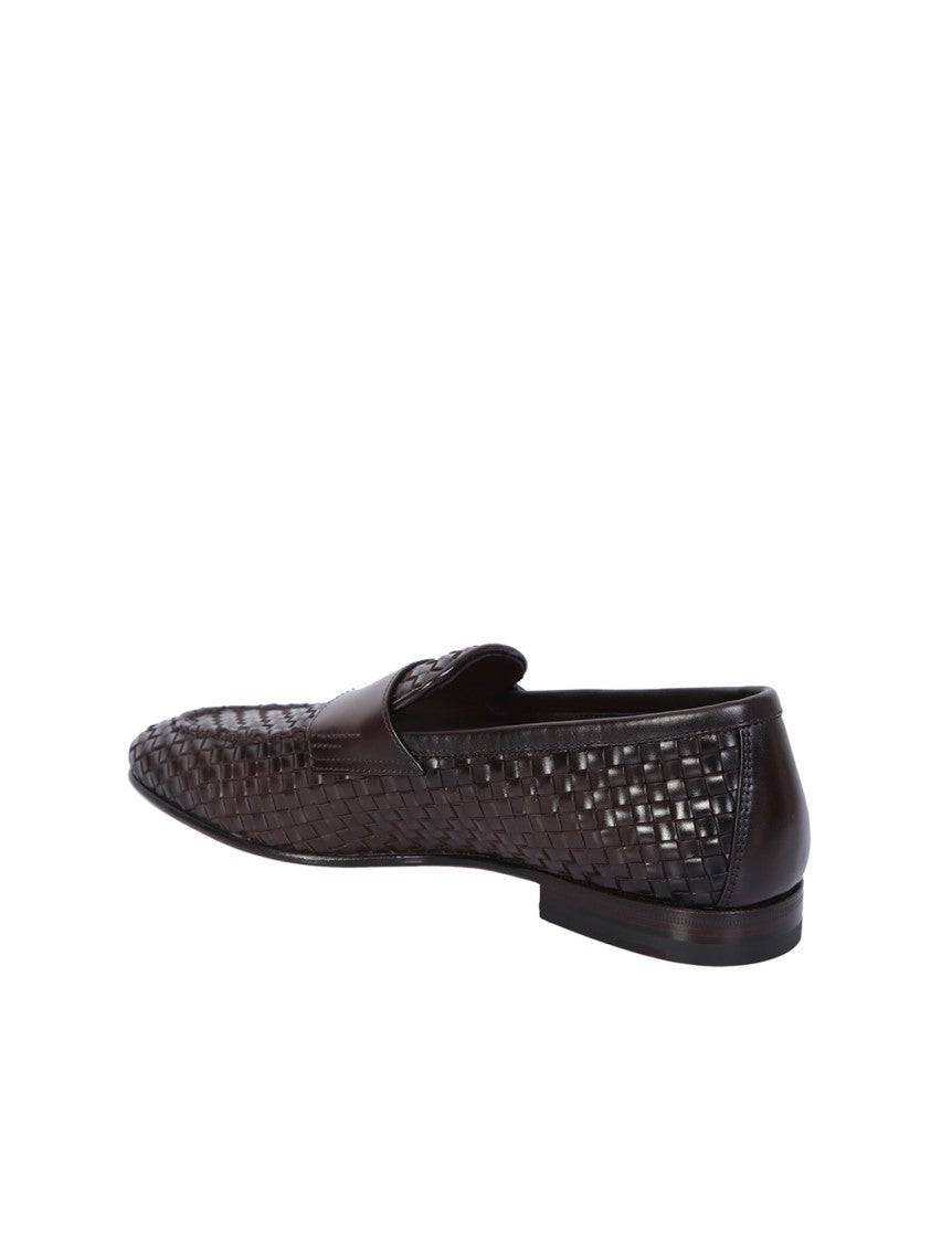 Santoni Brown Loafers