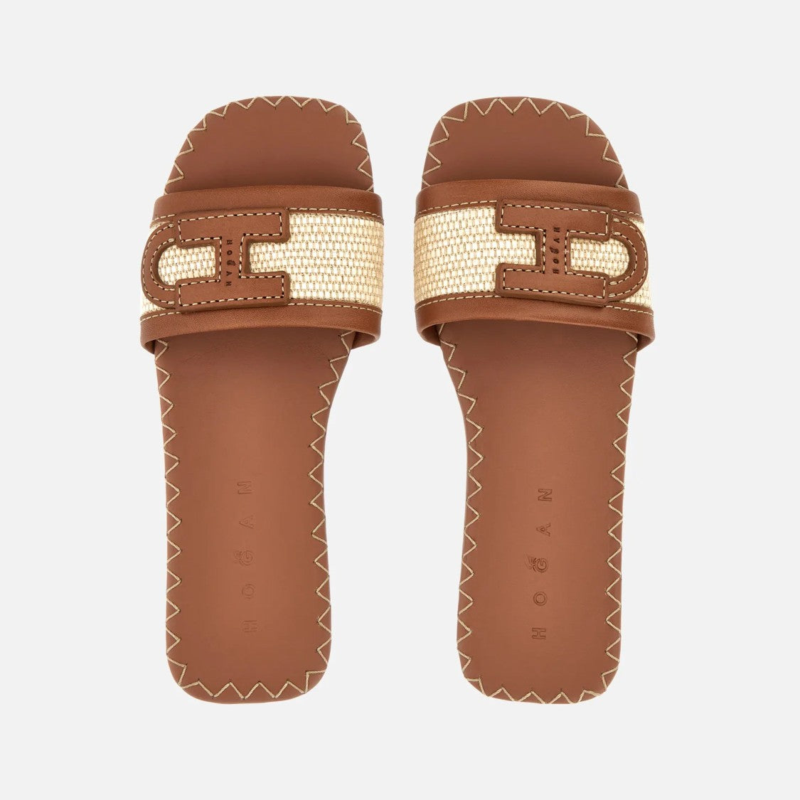 Hogan Cuoio H685 Ciabatta H Slides