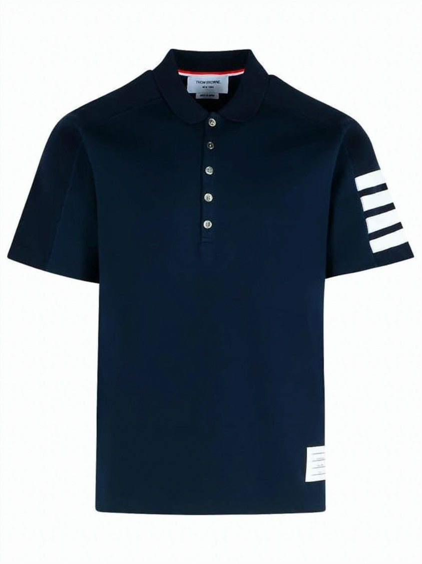 Thom Browne Structured Short-Sleeve Polo Shirt