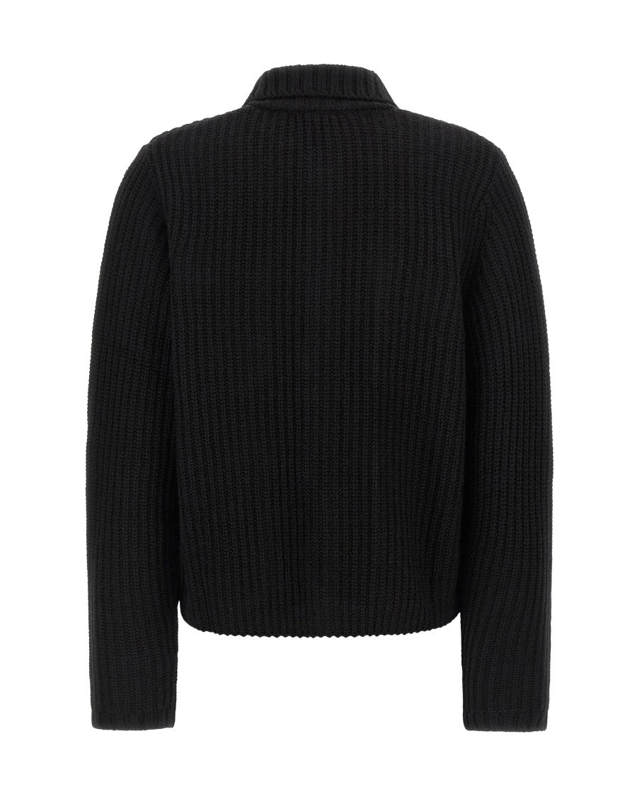 Carhartt Wip Michigan Ribbed Chunky Knit Buttoned Jacket