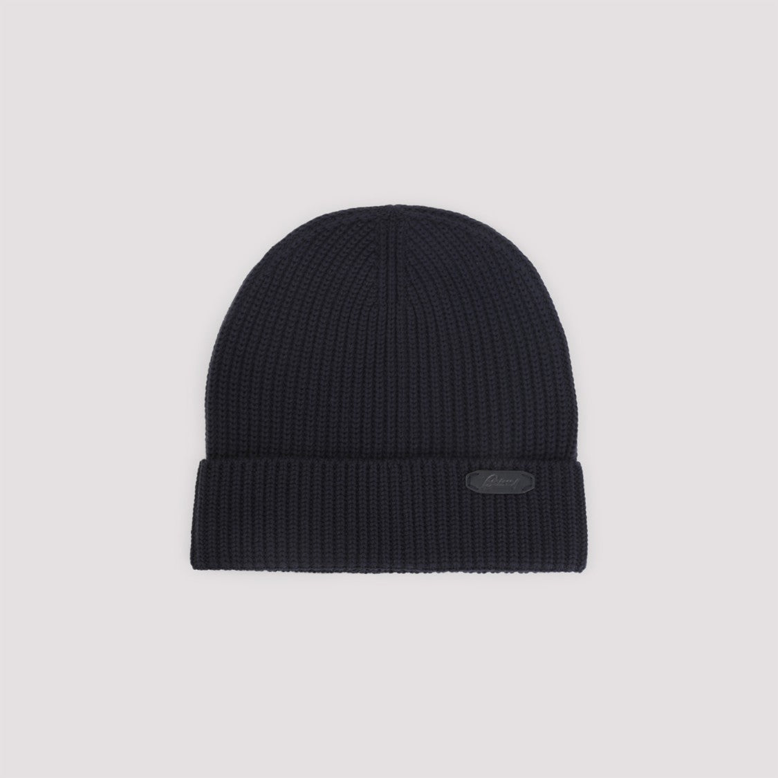 Brioni Midnight Blue Wool Knitted Beanie