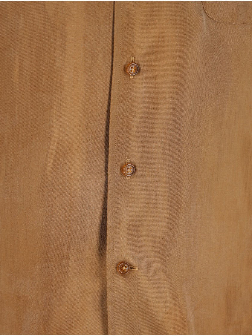 Vivienne Westwood Suede Effect Shirt – Brown