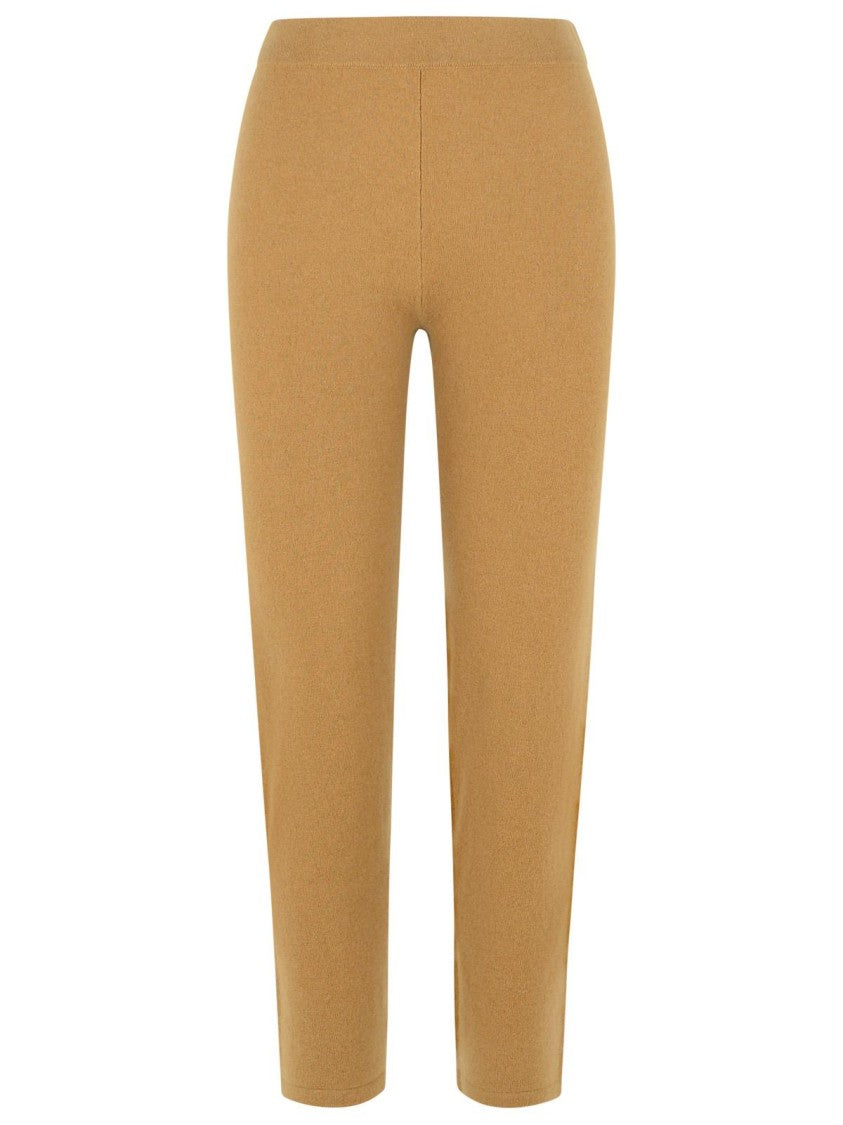 Max Mara Beige Cashmere Blend Trousers