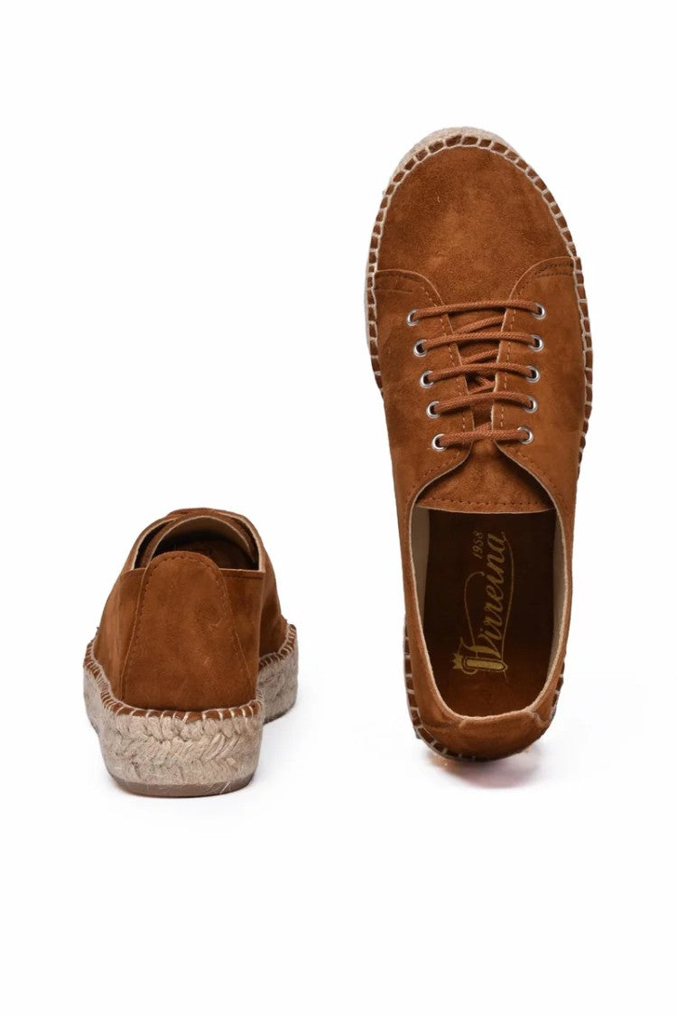 Virreina Lace-Up Espadrilles - Brown