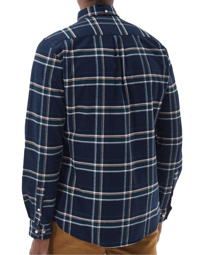 Barbour Highland Check Shirt With Corduroy Trim