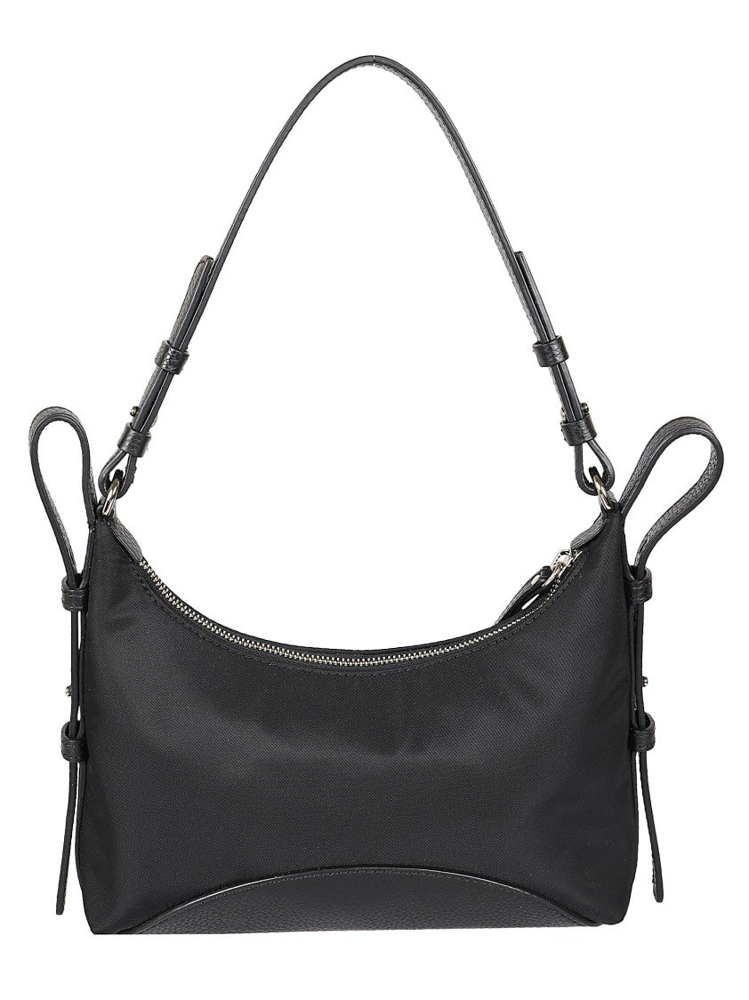 Zanellato Curved Nylon Shoulder Bag With Textured Base
