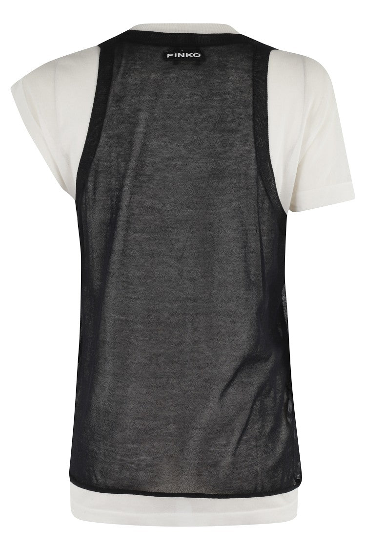 Pinko Mark Cotton Crepe Sweater