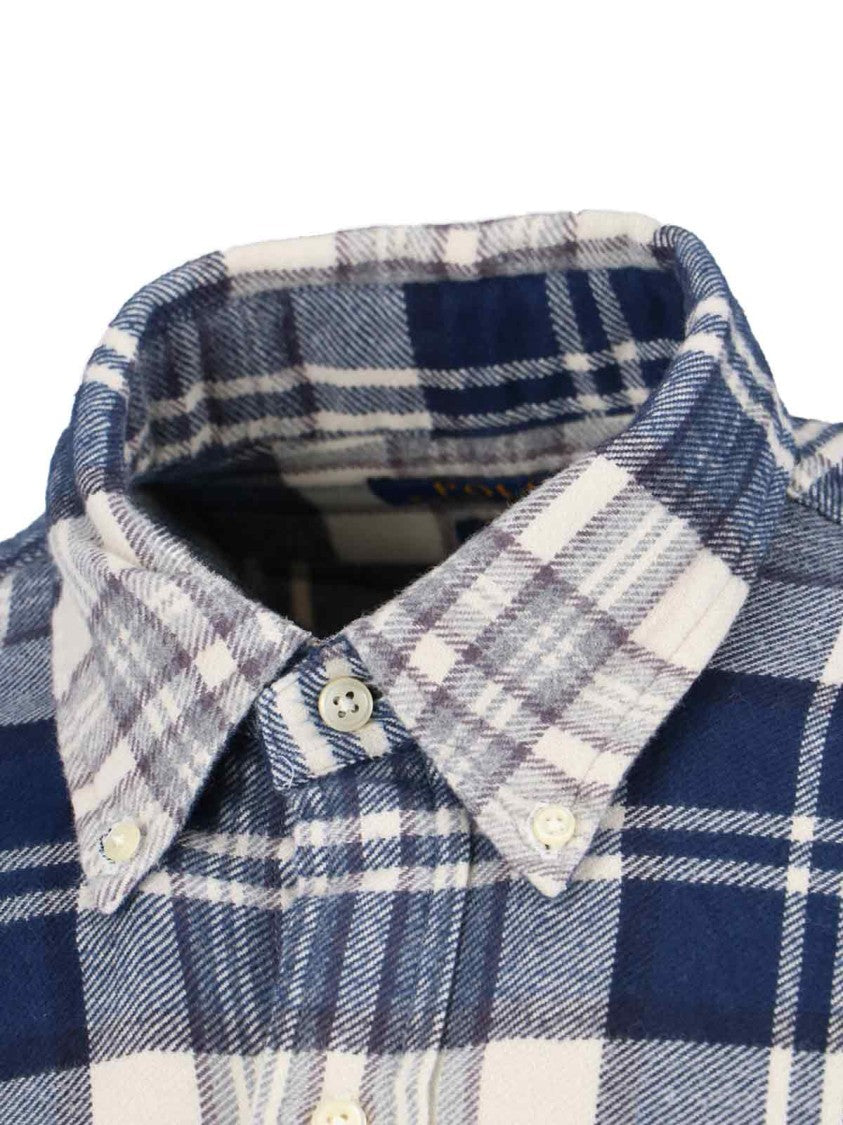 Polo Ralph Lauren Plaid Button-Down Shirt With Curved Hem