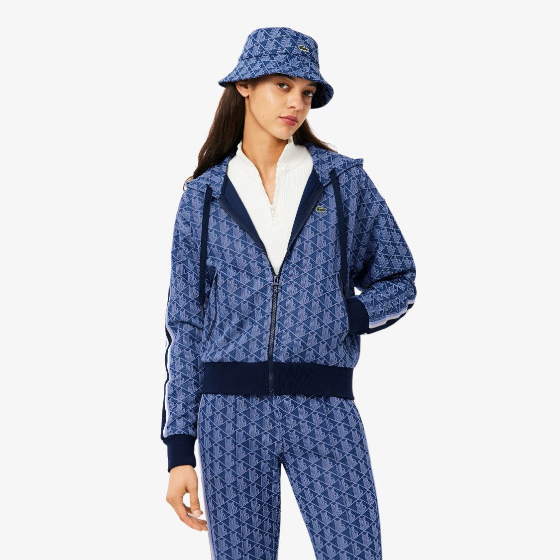 Lacoste Jacquard Monogram Hoodie