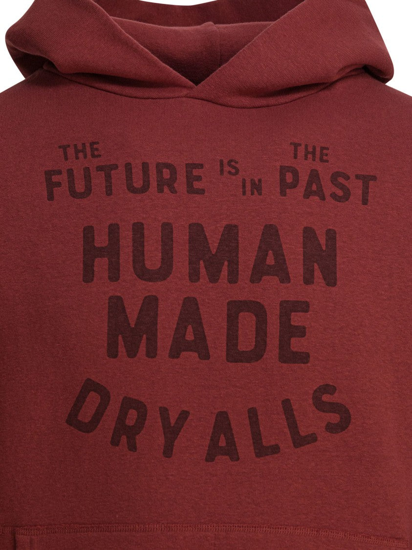 Human Made Burgundy Pullover Hoodie