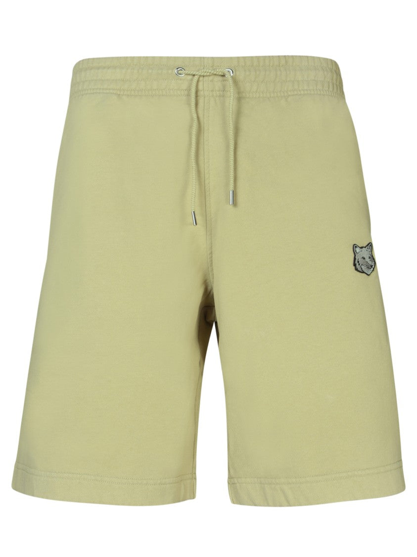 Maison Kitsuné Beige Cotton Drawstring Shorts