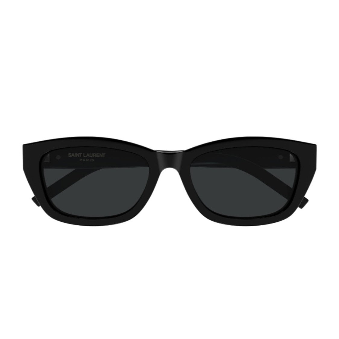 Saint Laurent Black Sl M153 Monogram Recycled Acetate Rectangular Sunglasses